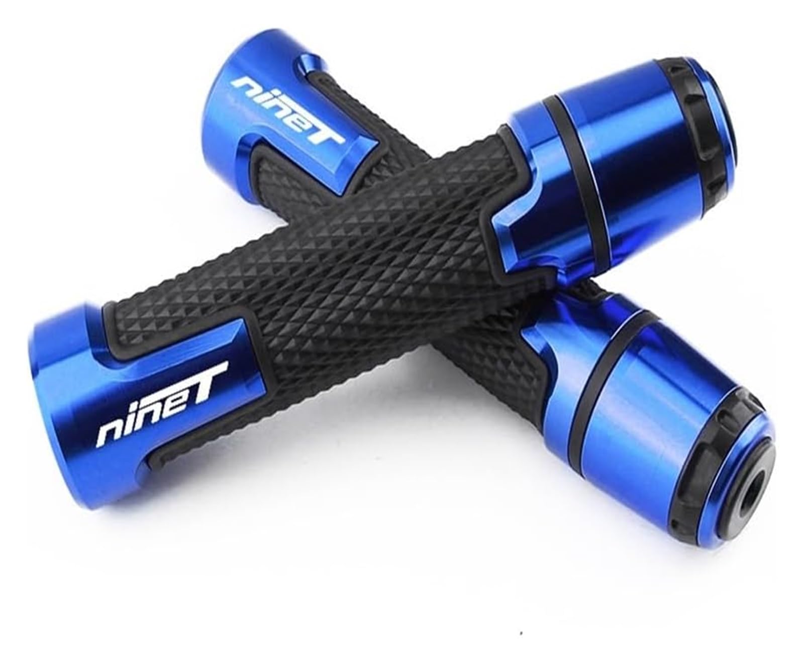 pour BM&W pour NINET pour R Nine pour T RnineT Pure/Cafe Racer/Scr 2014-2022 Poignées De Guidon Moto Poignées Antidérapantes en Caoutchouc 7/8" 22mm Extrémité du Guidon(Blue)