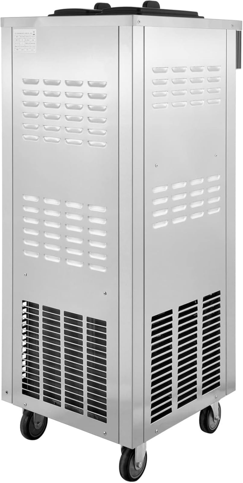 Máquina para helado Comercial 20-28 L/H Ice Cream Maker para ahora máquina helado profesional con bandeja para huevos y panel LCD preenfriado 2200W máquina de helado 3 sabores