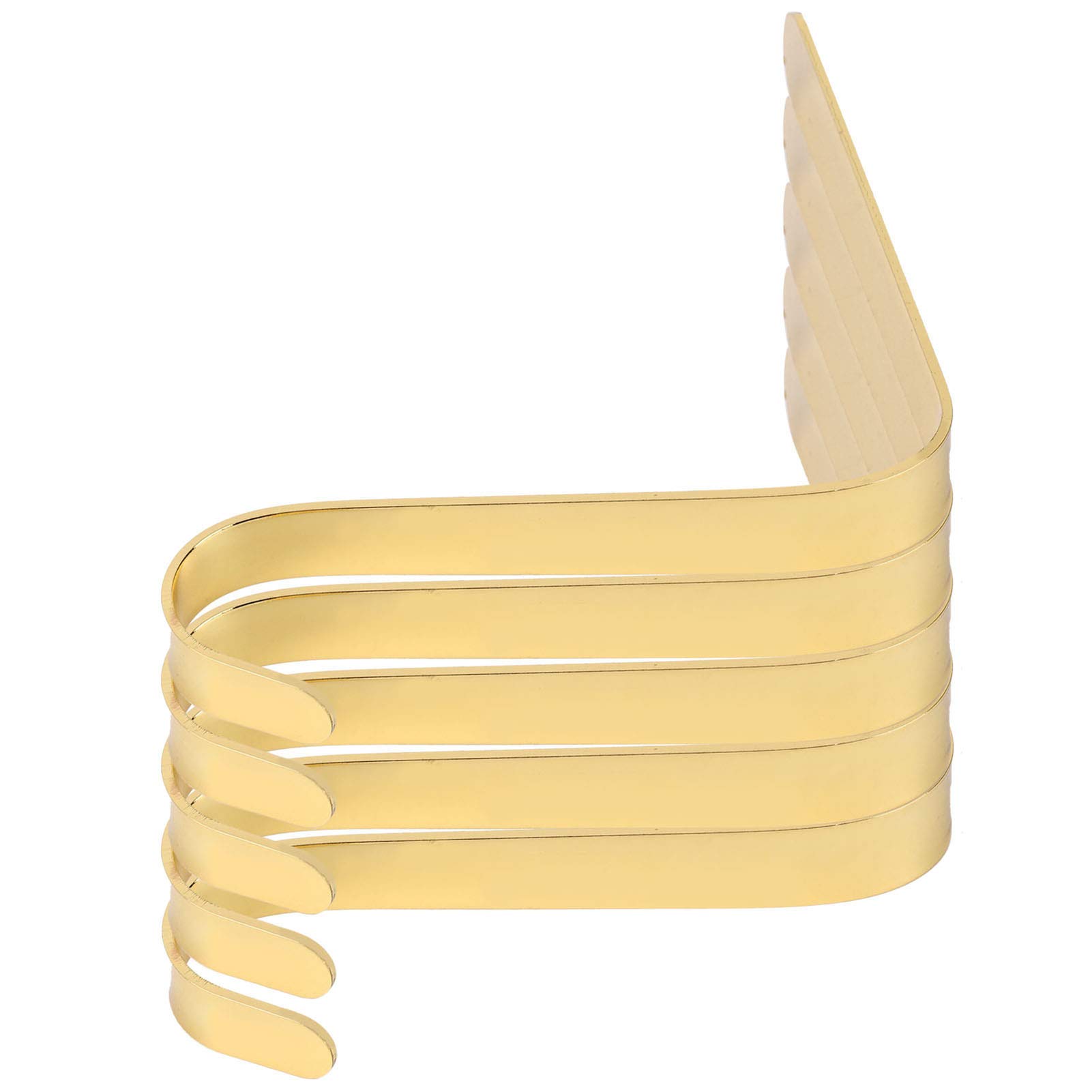 TANIQIACA 5Pcs Gold Christmas Stocking Hangers, Fireplace Holders Hooks, Zinc Alloy Decorative Accessories for Christmas Party and Family Use