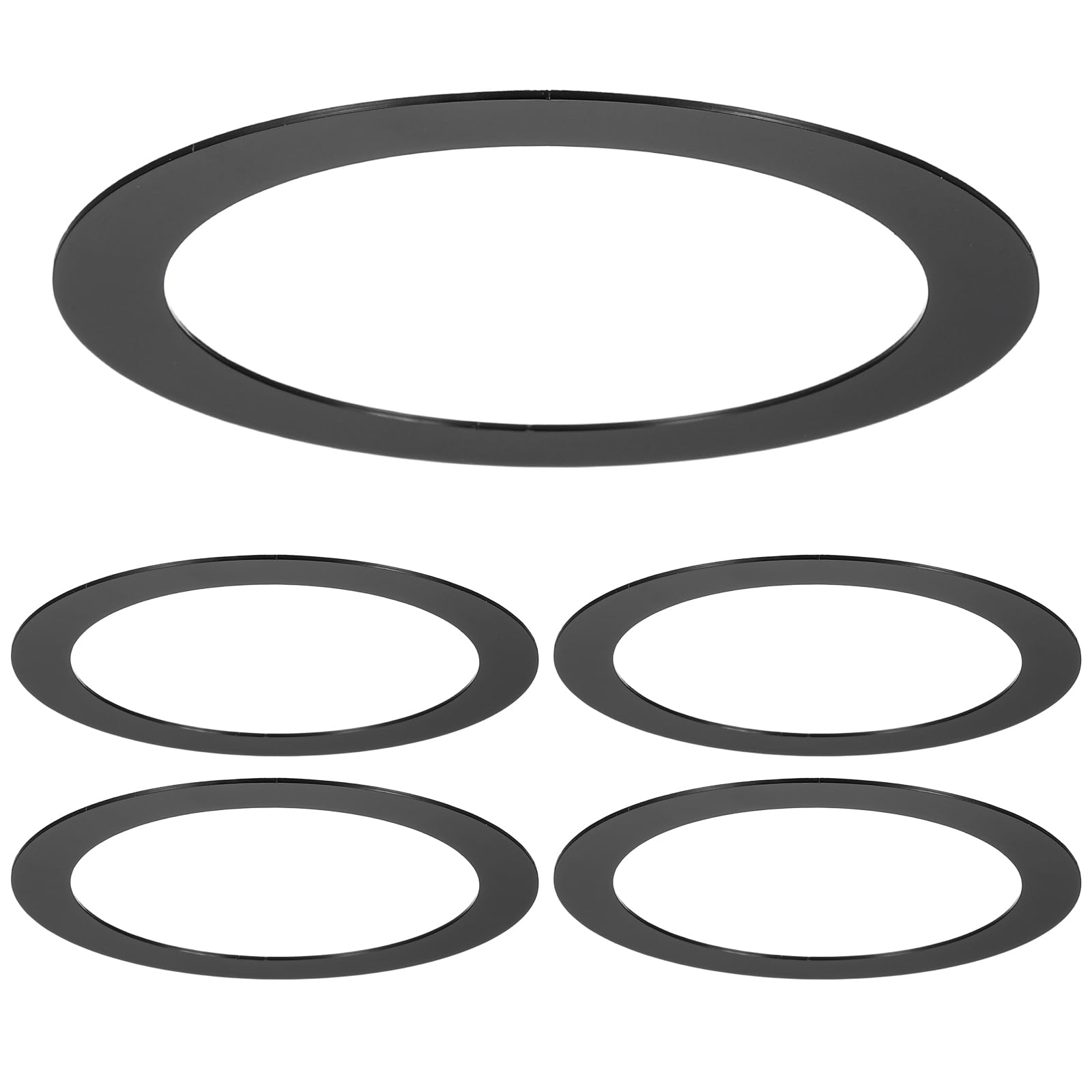 VIAPUICE Recessed Light Trim Ring for ID 76mm OD 90mm 5Pcs, Black
