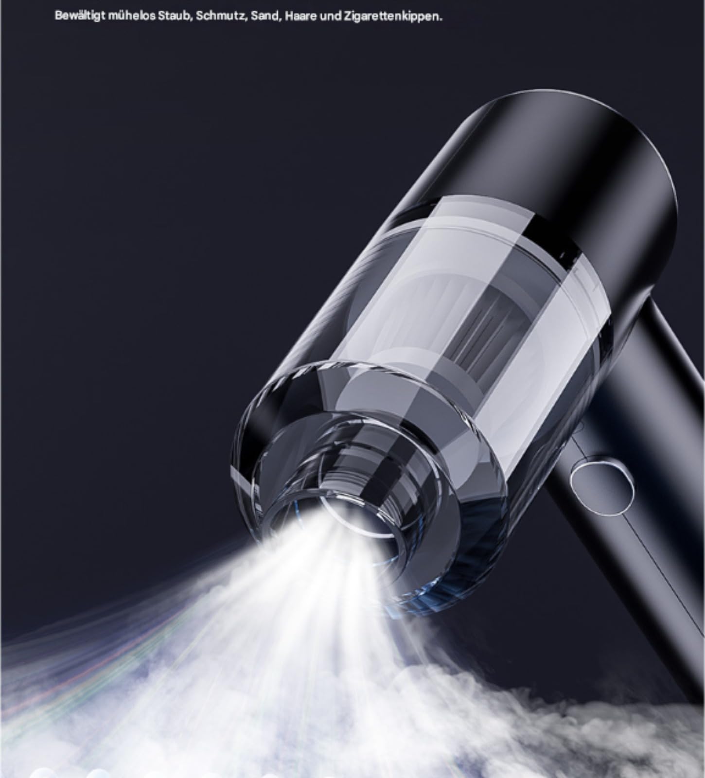 Dustaclean Handstaubsauger - Handheld Vacuum Original, Starke Saugkraft, für Auto, PC, Sofa, Tierhaar Reinigung(Inklusive Filterpatrone) (28Kpa)