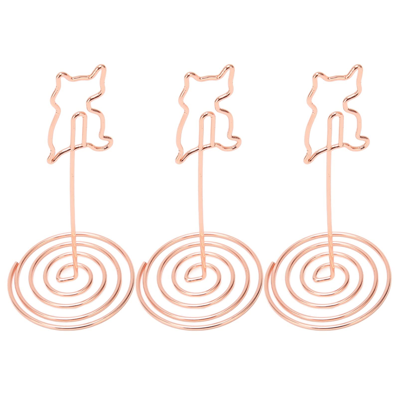 10 Pezzi Porta Menu, Clip Ad Anello Segnaposto da Tavolo Porta Humber Riservato Segni a Forma di Gatto Segnaposto Segnaposto Tavolo Alto Numero Stand per Festa di Nozze Cibo Carte (Gattino)