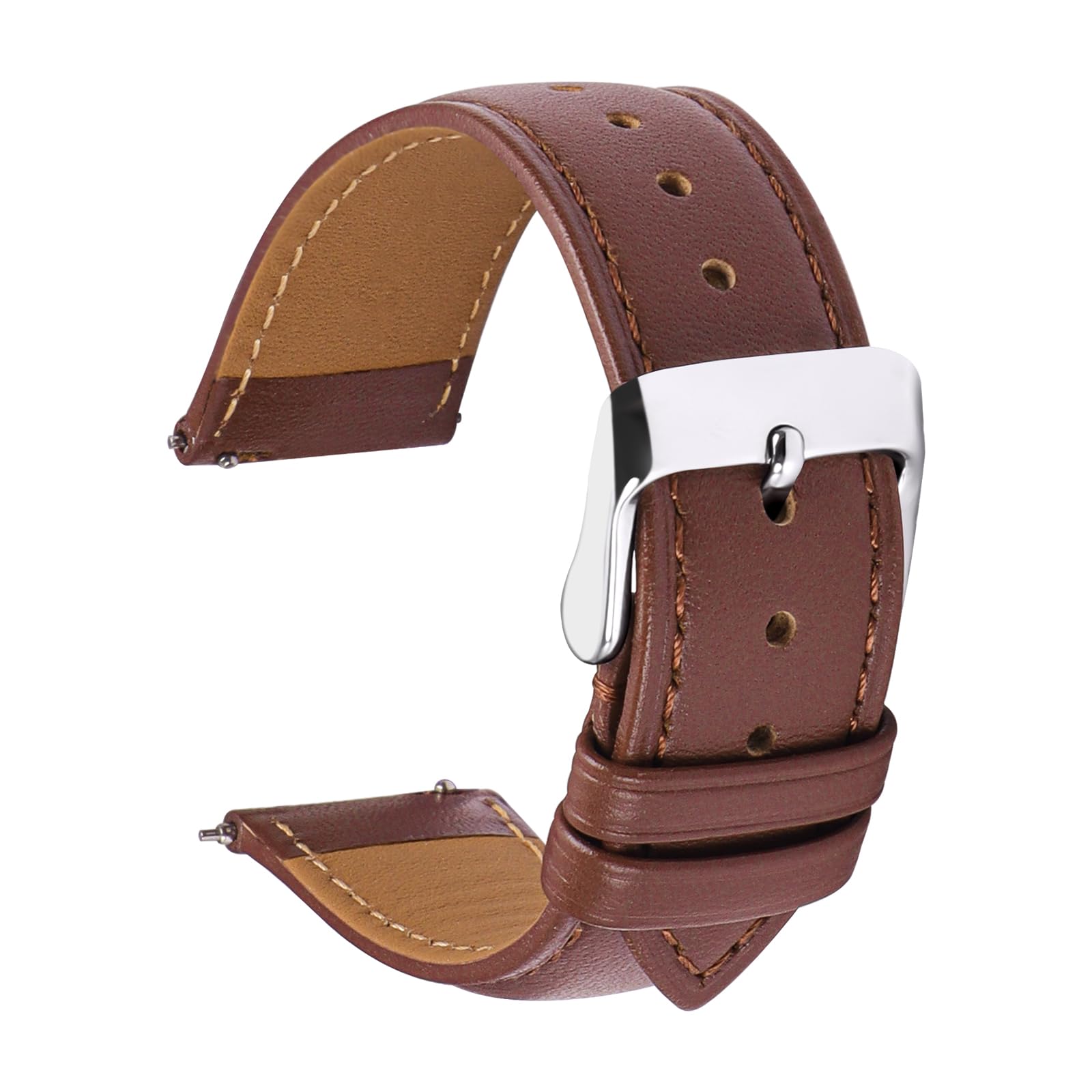 JFMANMSDS Vintage Leder Uhrenarmbänder, Schnellverschluss Uh