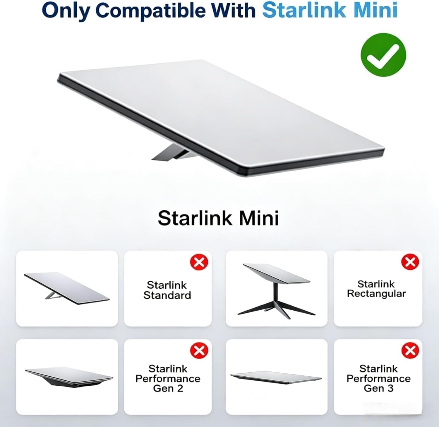 Magnetische Autohalterung für Starlink Mini Mount, 2-in-1-Silikon-Schutzhülle, Saugnapfhalterung, Kratzfeste UV-Schutzhülle für LKW, Boot, Autodach, Wohnmobil – Befestigung für Camping