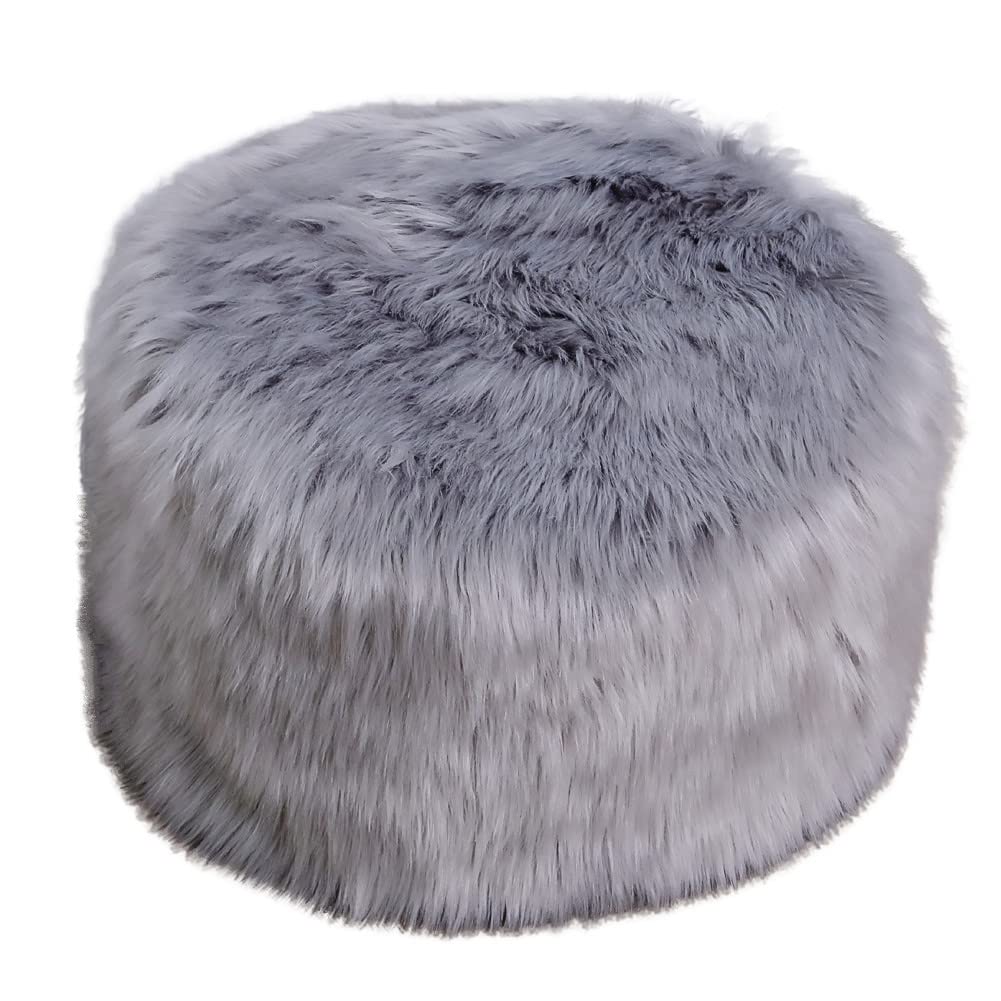 Buy Fur Pouf Ottoman Unstuffed ,Outdoor Pouf, Floor Pouf, Ottoman Foot