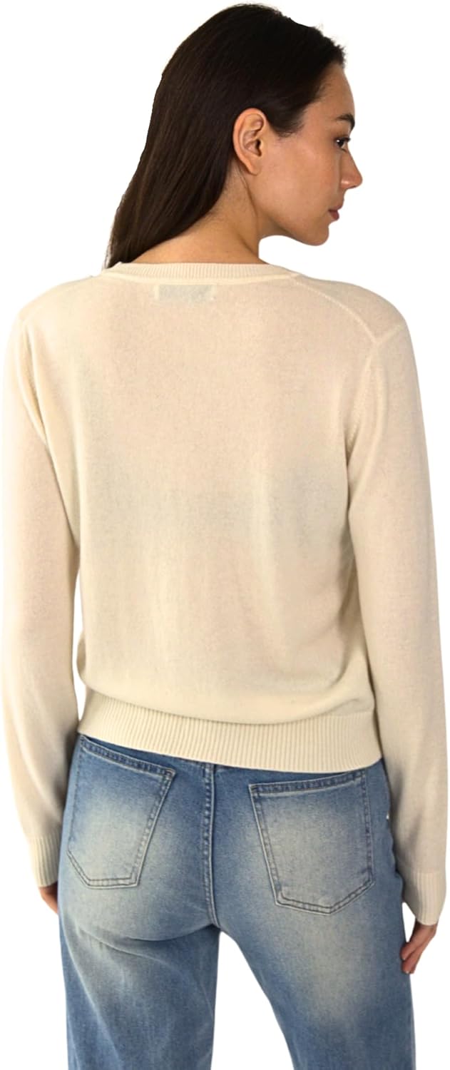 Women’s Daily Cashmere Sweater – 100% Pure Cashmere Crew Neck Pullover, Soft Lightweight Knit - Image 3