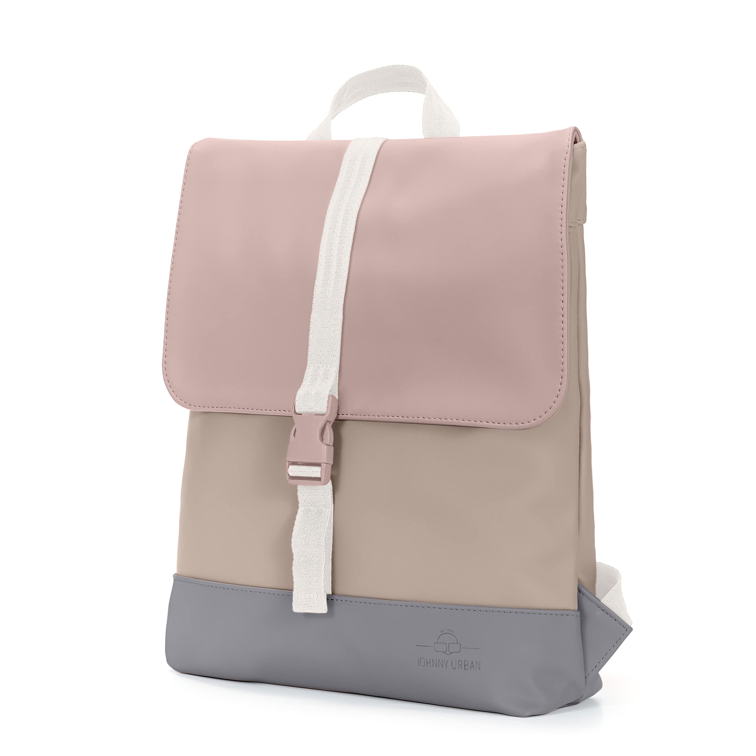 Johnny Urban Zaino Donna Piccolo - Ruby -Zainetto con Scomparto Protetto per PC Portatile - Zaini Realizzata con Rivestimento Esterno in Pelle Sintetica - Impermeabile