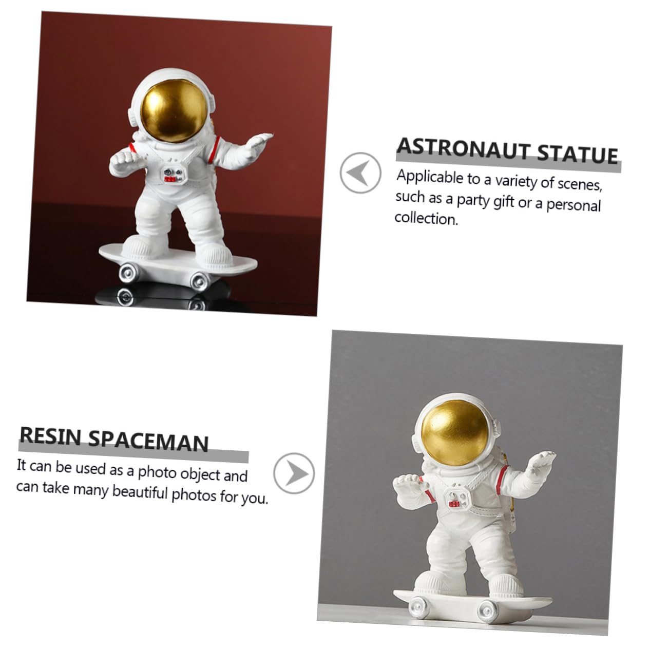 Figuritas De Astronauta para Decoración del Hogar Adorable Adorno Espacial Hecho Mano para Habitaciones Infantiles y Colecciones Personales