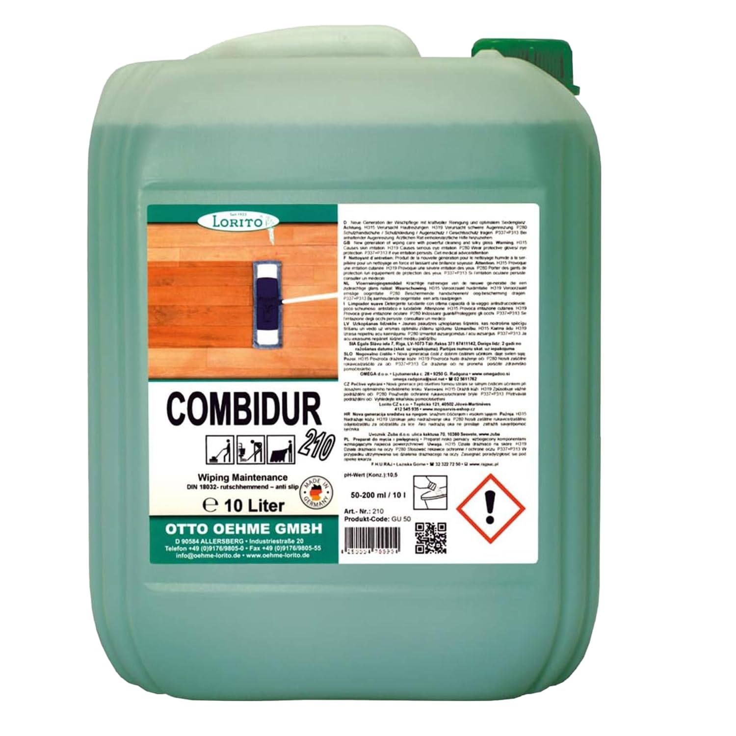 Lorito Combidur Wischpflege 10L Bodenreiniger Konzentrat