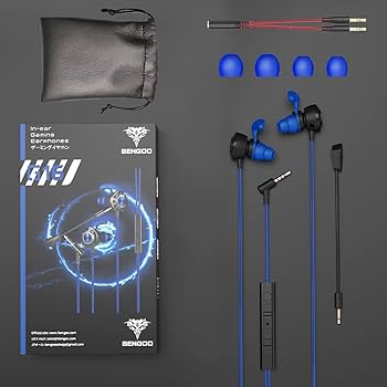 Amazon.co.jp: Bengoo ゲーミングイヤホン イヤホンマイク