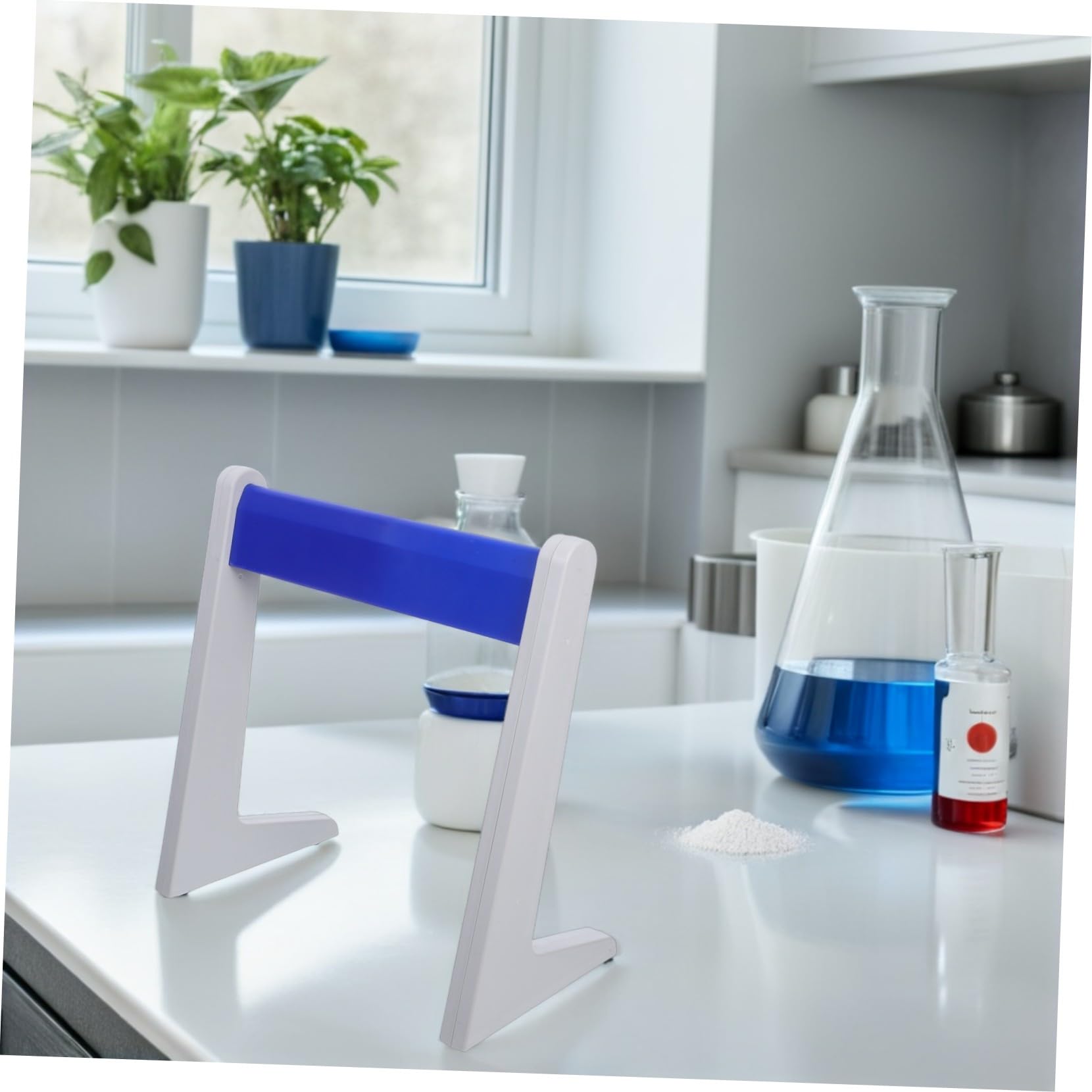 ERINGOGO Soporte para Pipetas de Plástico Compacto para Laboratorio Soporte para Múltiples Optimiza Espacio y Facilita Limpieza Laboratorio