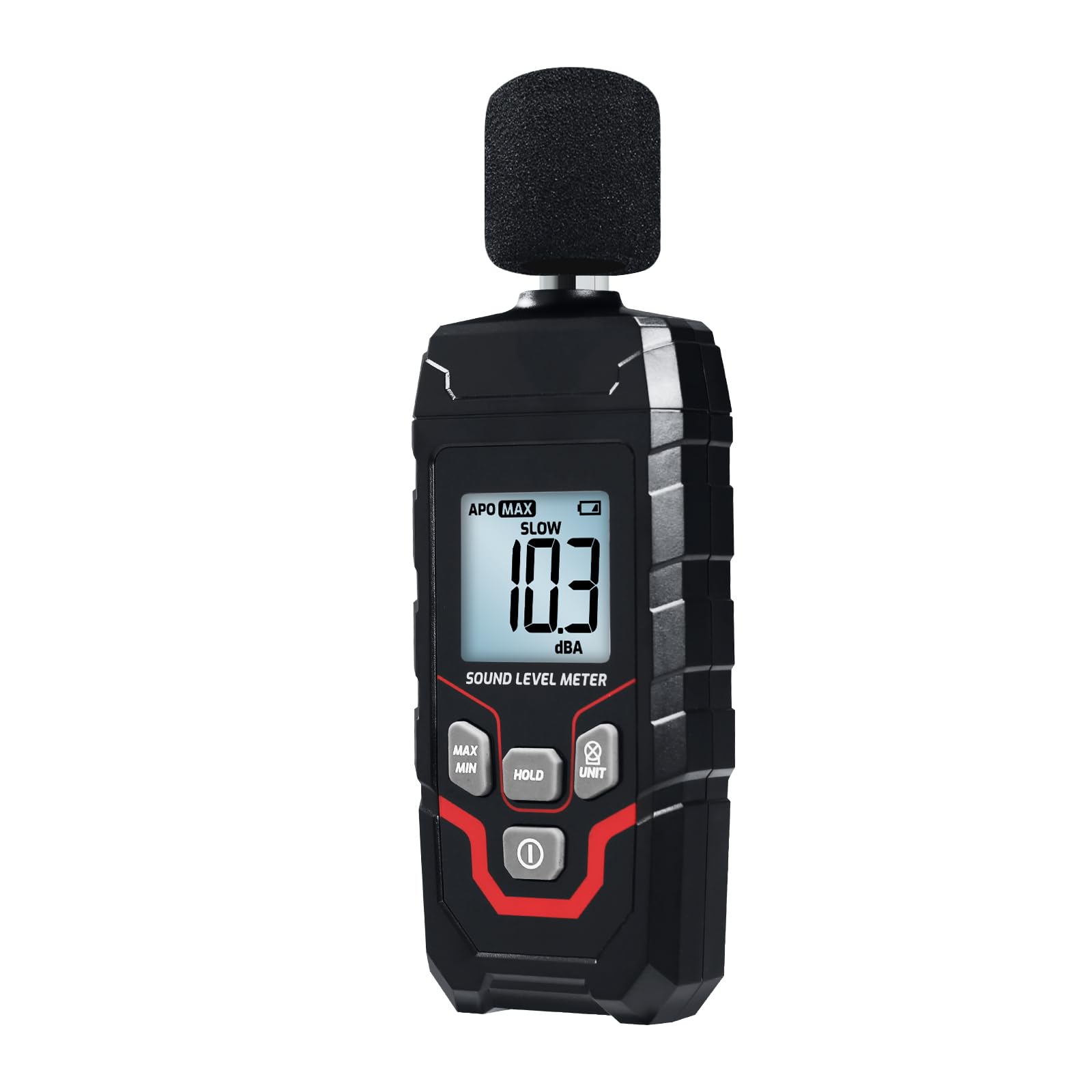 Digital Sound Level Meter 30-130 dB Decibel Meter Noise Measurement Device with Backlit LCD A-Weighting Fast/Slow Max/Min/Hold Portable Handheld dB Reader for Home, Studio, Office & Traffic-image-41