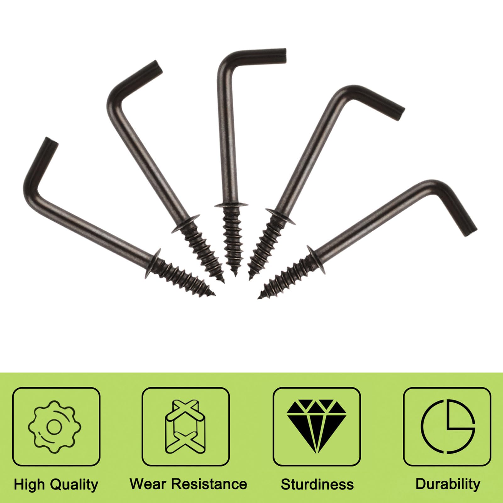 UFURMATE 1 Inch Screw in Hooks - Image 3