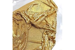 Premium Craft Material Metal Sequin Mesh Fabric