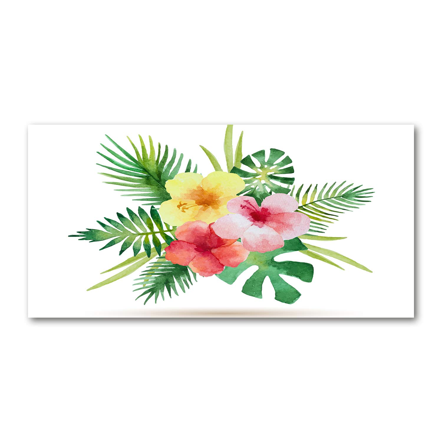 Image sur verre fleurs hawaïennes Tulup 120x60 cm pour illuminer votre cuisine moderne