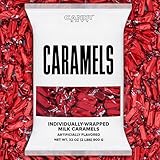 Candy Envy - Individually Wrapped Caramels - Red Wrapper - 2 Pound Bulk Red Candy