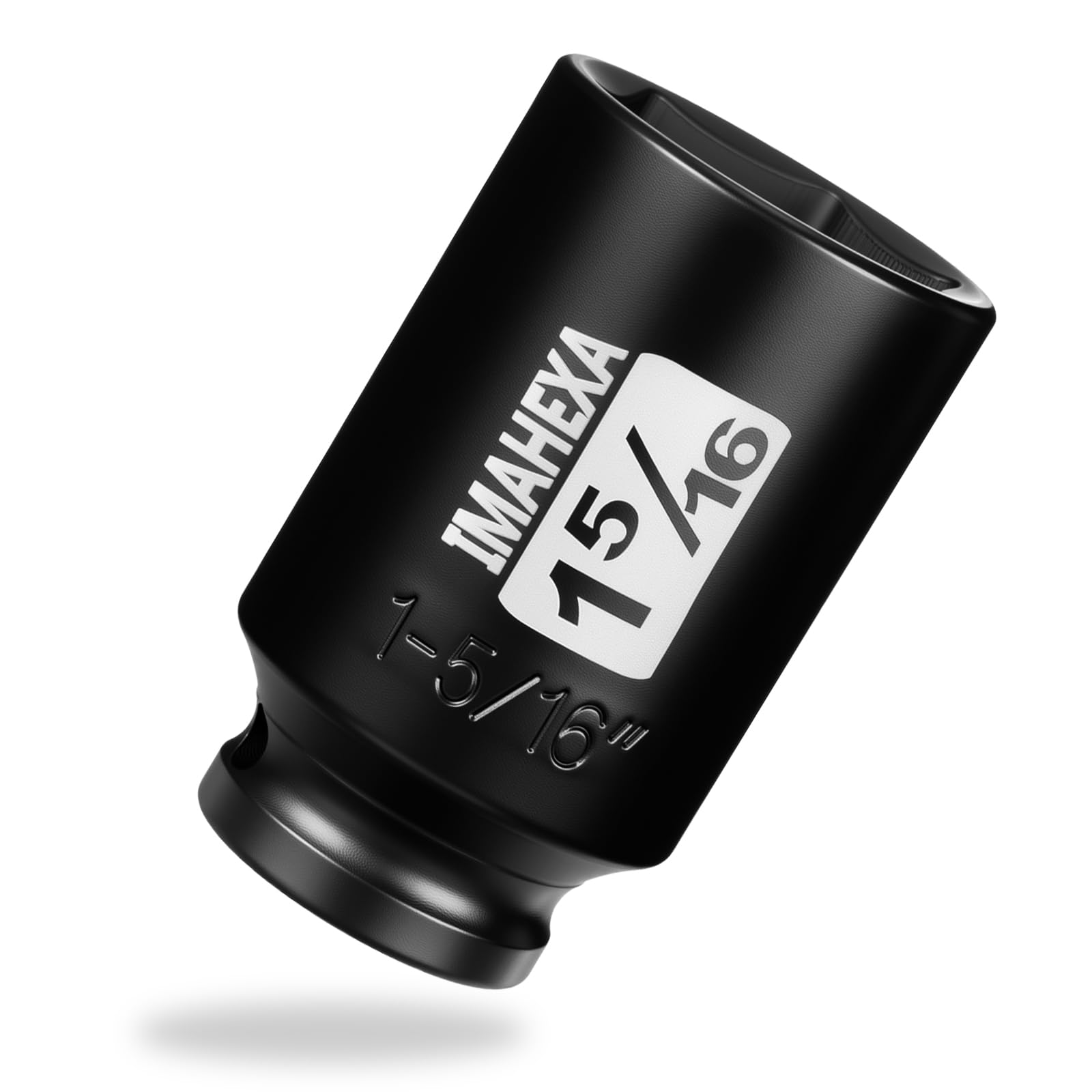 IMAHEXA 1/2" Square Drive Impact Socket,Deep 1-5/16Inch SAE Sleeve,CR-MO Hex Point for Convenient Disassembly of Axle Nuts