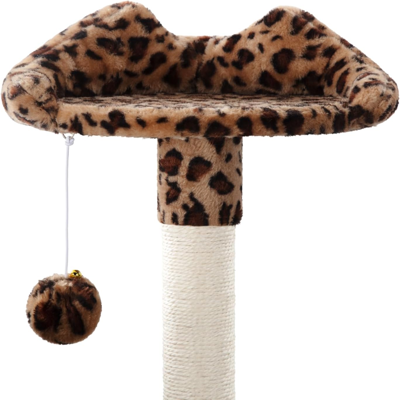 HOOMIC 64 in Cat Tree Tower for Indoor Cat/Large Multi-Level Pet Activity Center/Cozy Plush Perches/Rest Condo House/Baskets and Hammock/Sisal Scratching Posts/Leopard Print