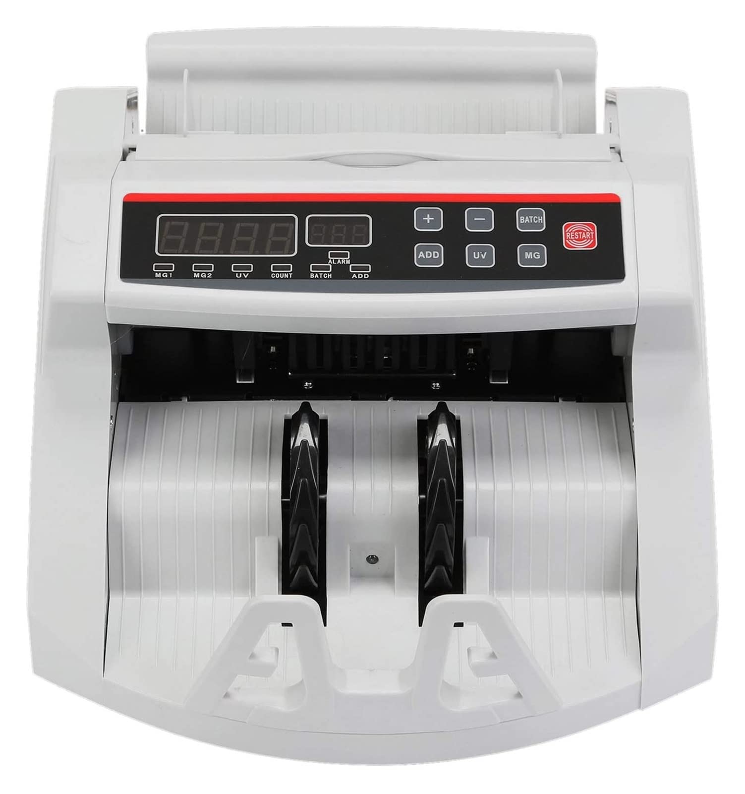 Macchina Conta Banconote, Contatore di denaro CASS BUSINESS CASS CASSIONE DOLLARI EUROS Sterlina inglese Bills False Banknote Detector da UV E Mg Funzione for i negozi di banche
