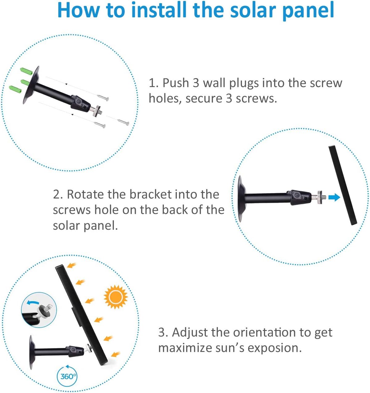 Crаzу Clеаrаnсе Tonton Solar Panel for Rechargeable Battery Security Camera with Adjustable Mounting Bracket, 10ft/3m Micro-USB and Type-C Charging Cable, Plug and Play, Easy to Install, Non-Stop Charging Bеѕt Sеllеr Tonton Solar Panel for Rechargeable Battery Security Camera with Adjustable Mounting Bracket, 10ft/3m Micro-USB and Type-C Charging Cable, Plug and Play, Easy to Install, Non-Stop Charging