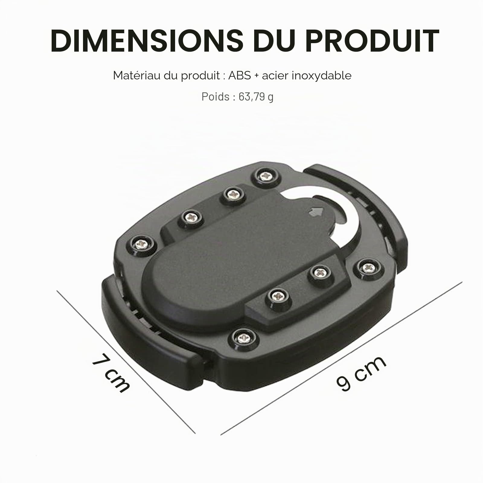 Ouvre-boîtes Manuel Décapsuleur à Bord Lisse, Noir
