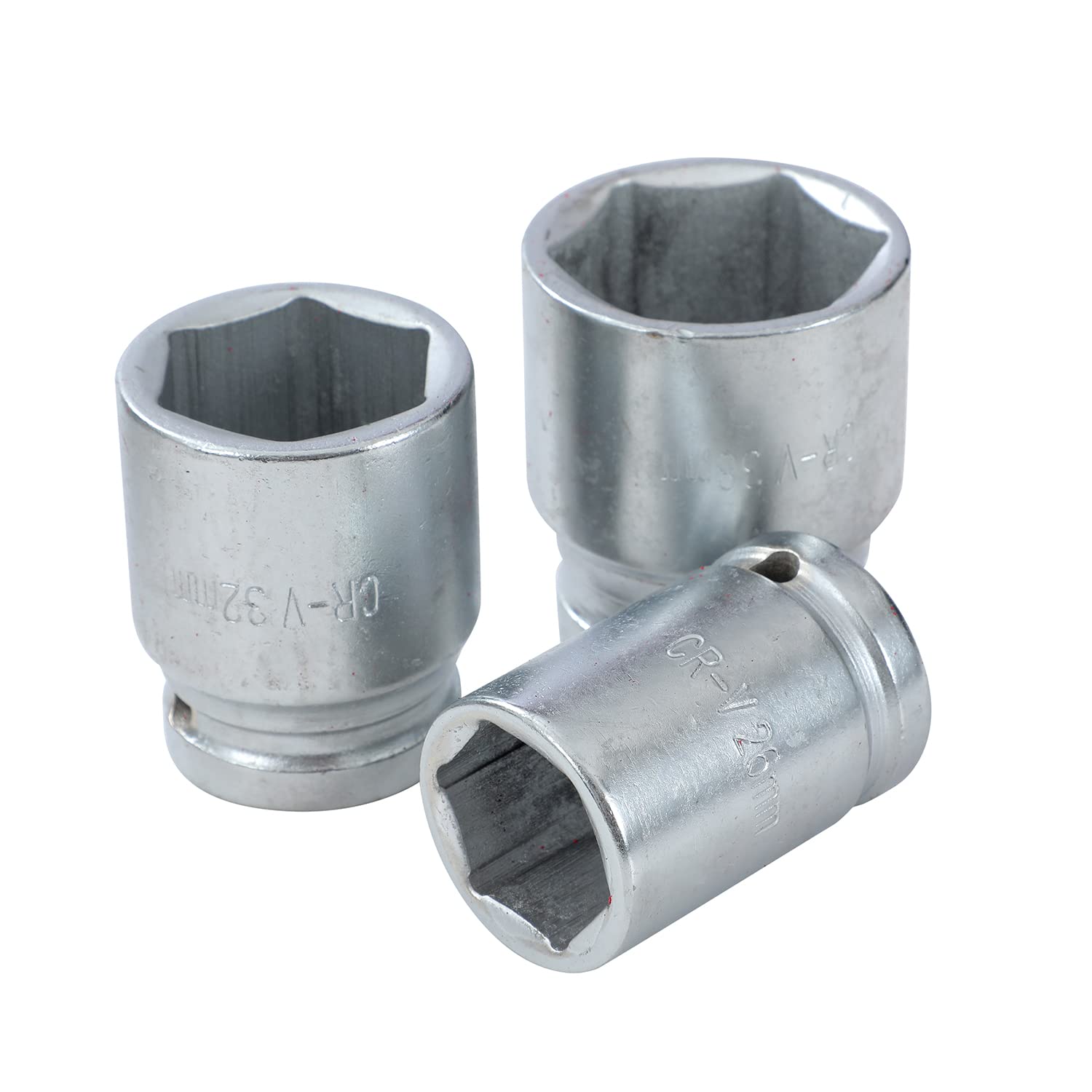 KATSU Set di Chiavi a Bussola 3/4" 21 Pezzi, 19-50mm Metrico Esagonale a 6 Punte con Chiave a Cricchetto a 24 Denti in Custodia d'Acciaio, Attrezzi Meccanici Riparazione Automatica (Budget)