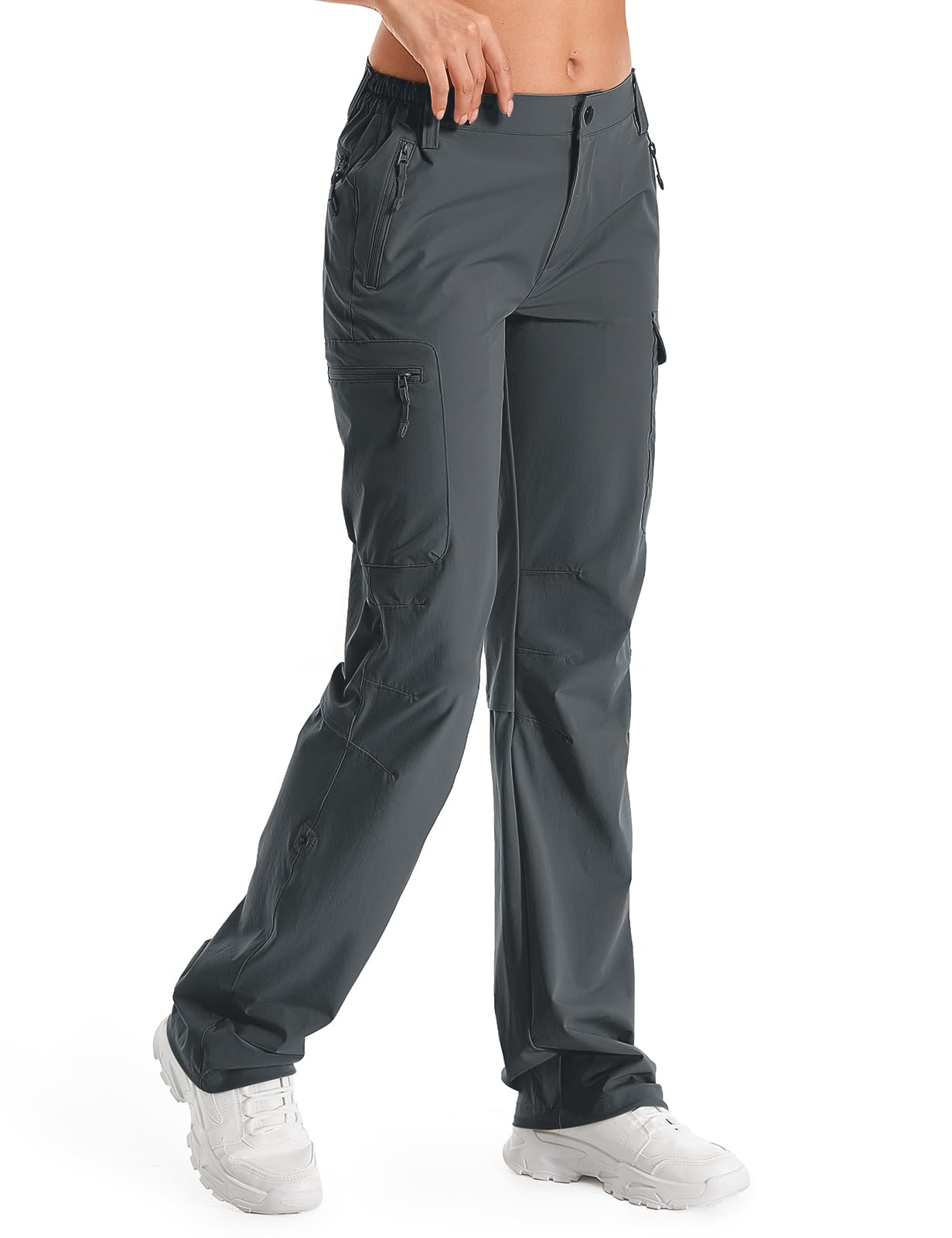 Moosehill Women's Hiking Cargo Pants Water-Resistance Travel Casual Pants for Women
