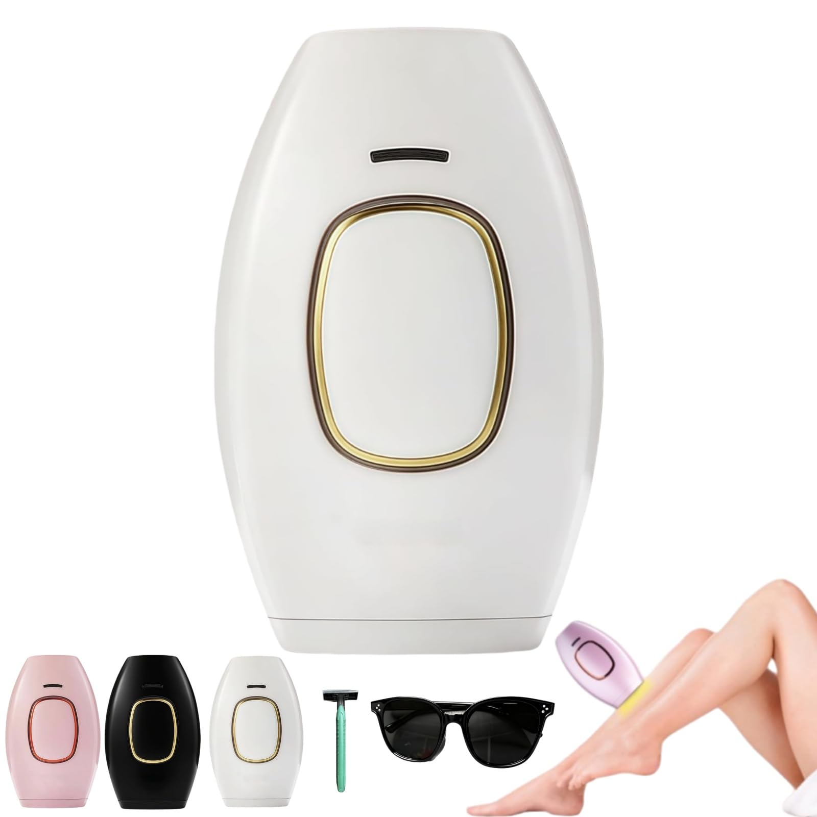 Loop Von Solippy-Effektives IPL Gerät zur dauerhaften Haarentfernung für Frauen und Männer – Ideal für Beine, Arme und Gesicht (Weiß 470nm-1100nm)