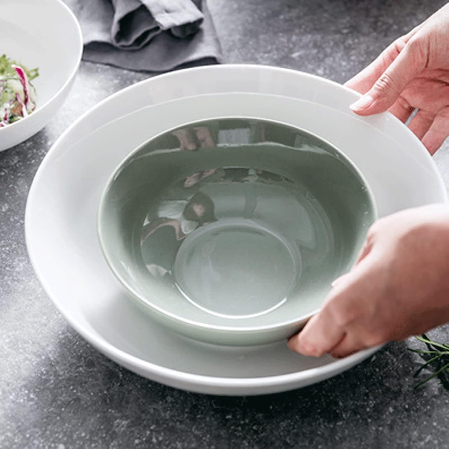 ベッキオジノリ リチャードジノリ ホワイト サラダボウル ラウンド 白