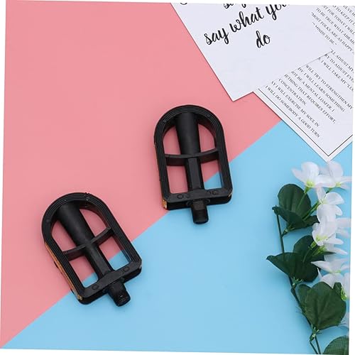 Miniatura 6 de CLISPEED 2 unids Niños Ciclismo Pedal Niños Pedales Bicicleta para Niños Pedales MTB Niños Cleats Kids'+Bicicletas Accesorios Balanceo Férula Negro