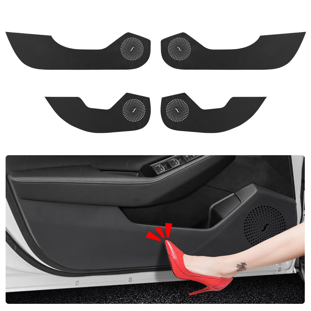 LUNQIN Car Door Anti Kick Pad for Honda Accord Accessories 2023 2024 2025 11th gen Protector Mat Dirty Collision Stickers Inner Decorative