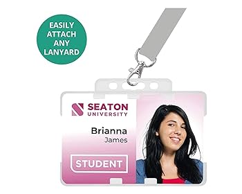 Clear Double-Sided Vertical Rigid ID Holder (54 X 86mm) (CR80