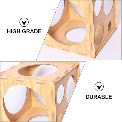 Miniatura 9 de Operitacx Caja de medición de cubo de globos, herramienta de medición precisa de globos para decoraciones y arcos, fácil de montar y almacenar hecha