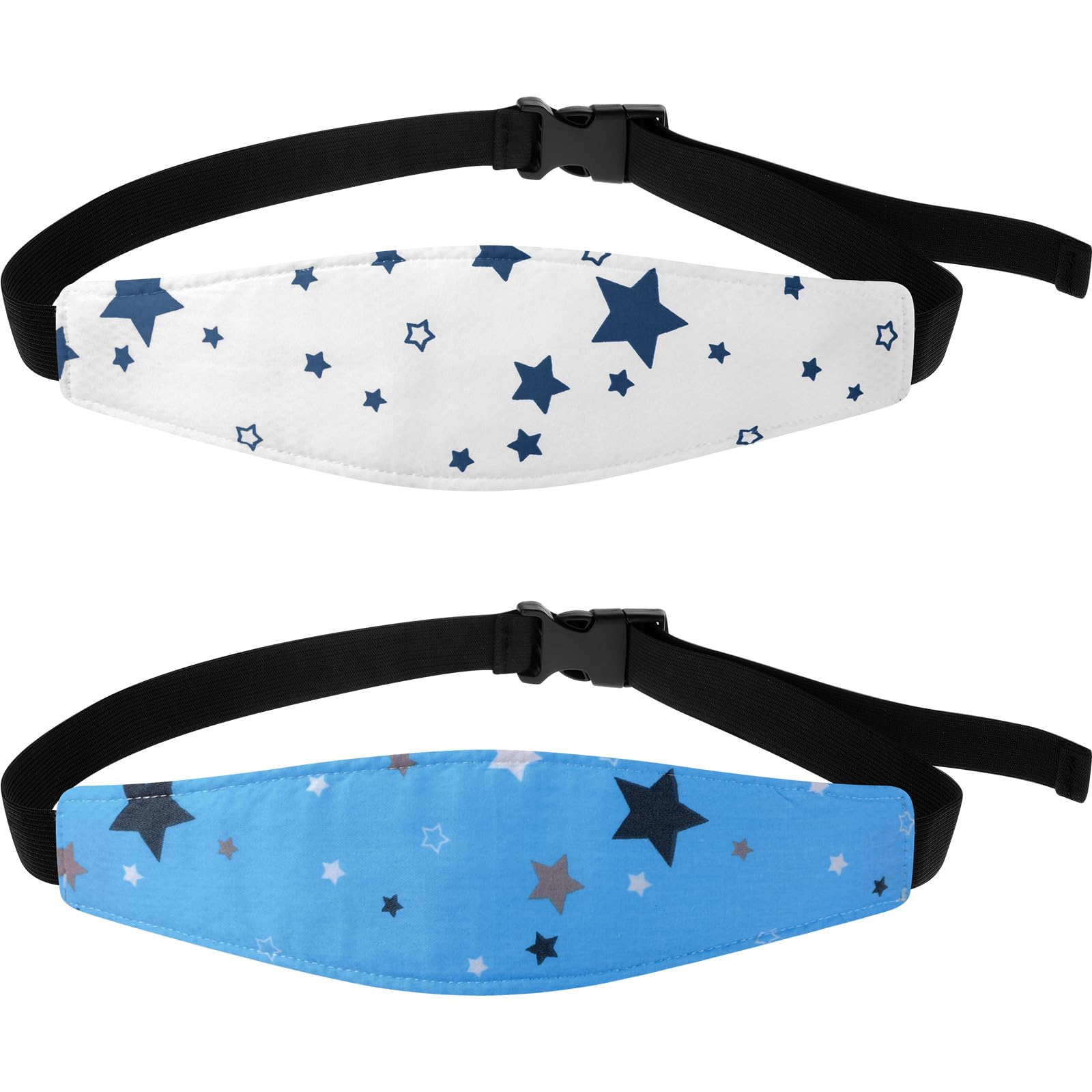 HESTYA 2 Pcs Carseat Head Support Toddler, Stroller Seat Headrest for Sleeping Traveling, Neck Relief Headband Strap for Kids Children Toddler Infant(