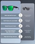 Meeloog Polarized Sunglasses Over Glasses for Men Women, Classic Rectangle Fitover Shades UV400 for Driving Fishing MST0091