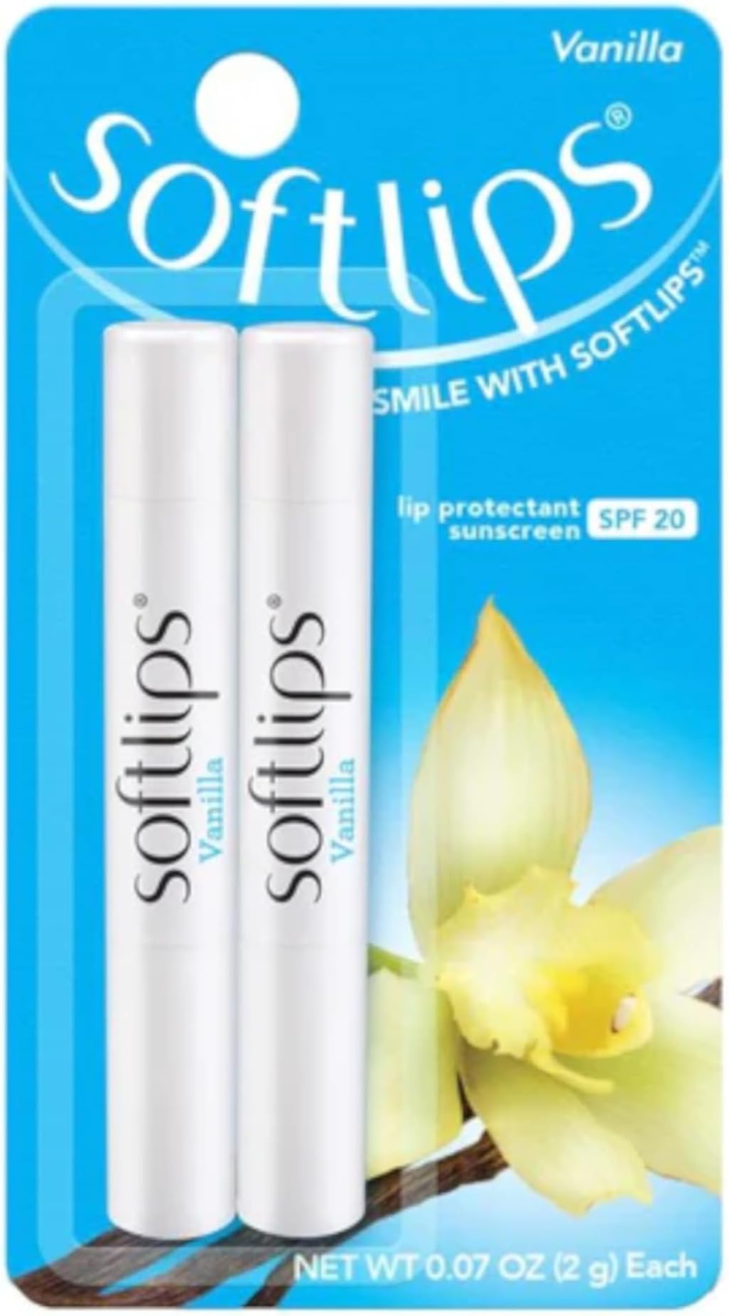 Lip Protectant/Sunscreen SPF 20, Vanilla (2 count)
