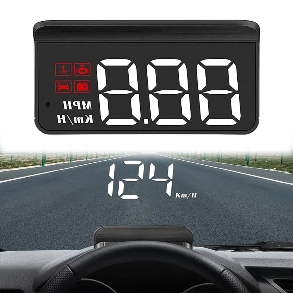 Head Up Display Coche Hud Velocímetro para Subaru Impreza 2.0i 2010–2016, Pantalla Proyector Parabrisas Auto con GPS Display De Velocidad Automotriz para Tablero