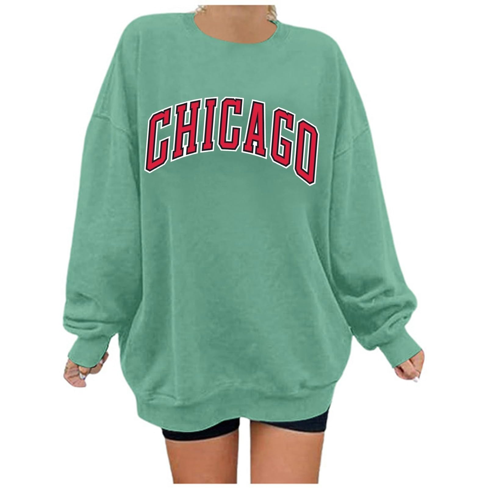 Sweat à capuche pour femmes doux vert style mode cosy m - 6