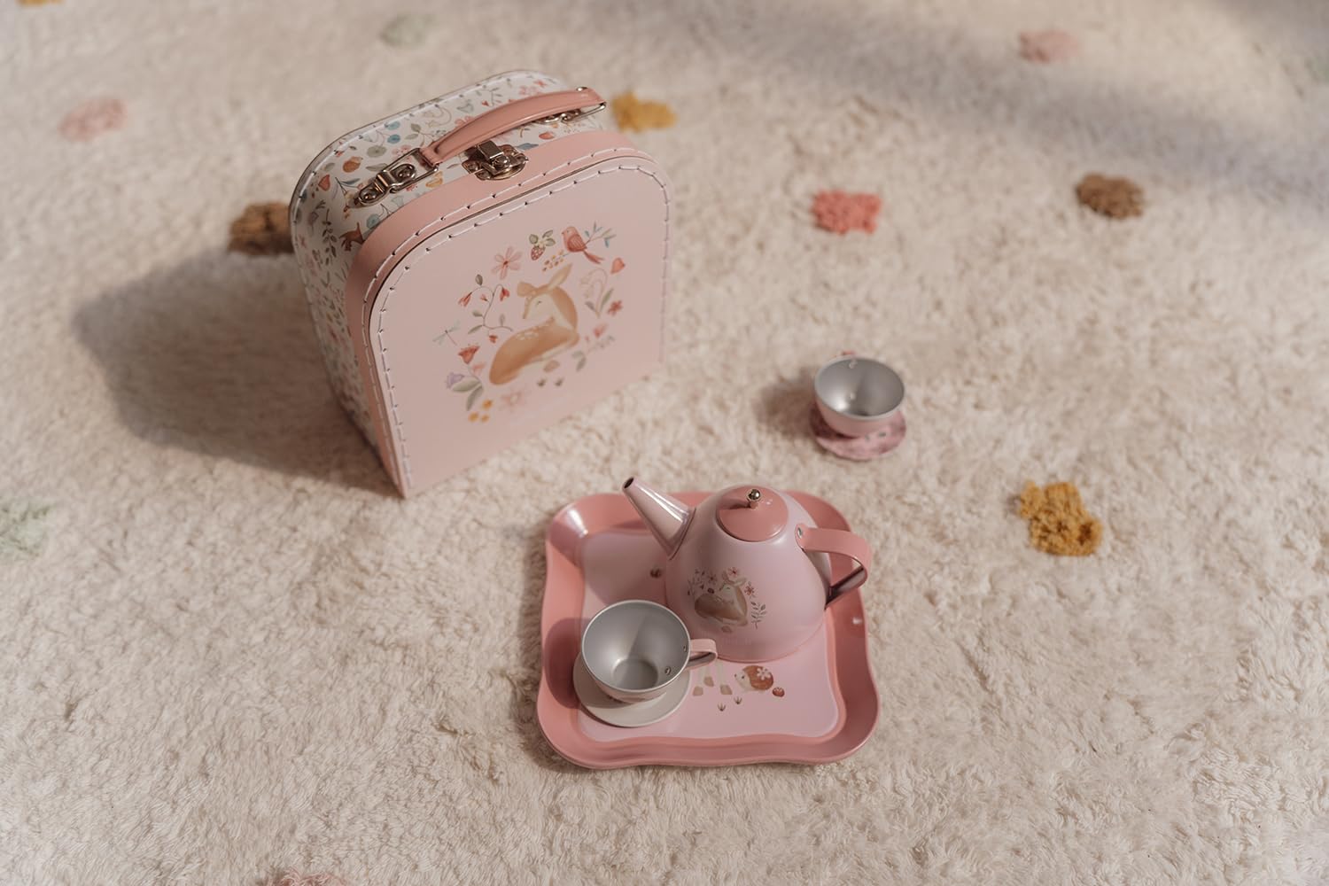 Little Dutch 2013746 Blech Teeset mit Koffer - Fairy Garden