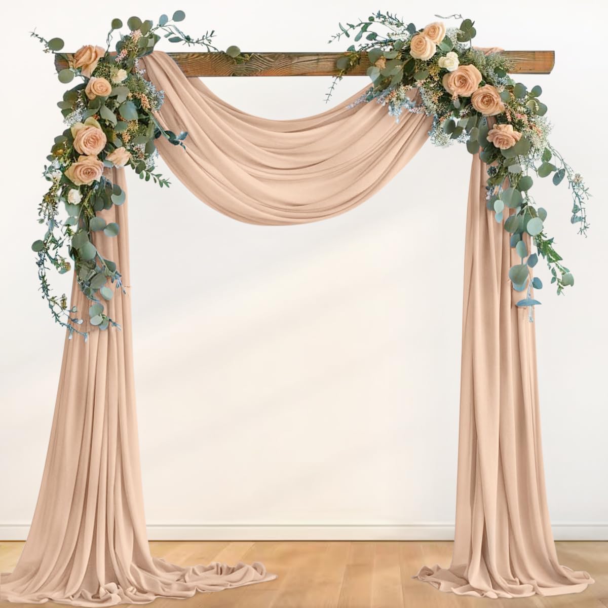 Nude Wedding Arch Draping Fabric Fall 1 Panel 29" × 240"