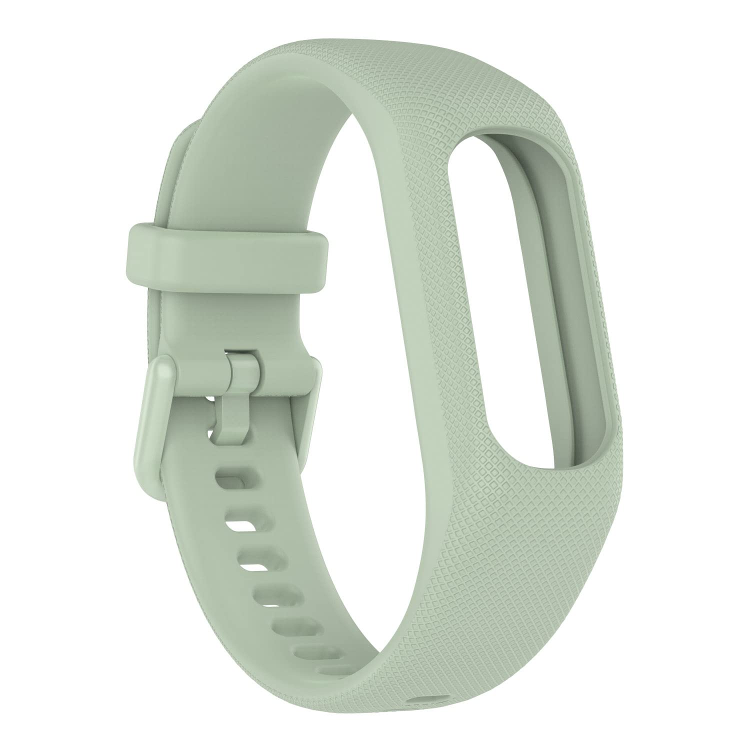 Silicone Texture Replacement Straps For Garmin vivosmart 5，Straps Bracelets，Waterproof, Sweat-proof, Sports Strap (mint green)