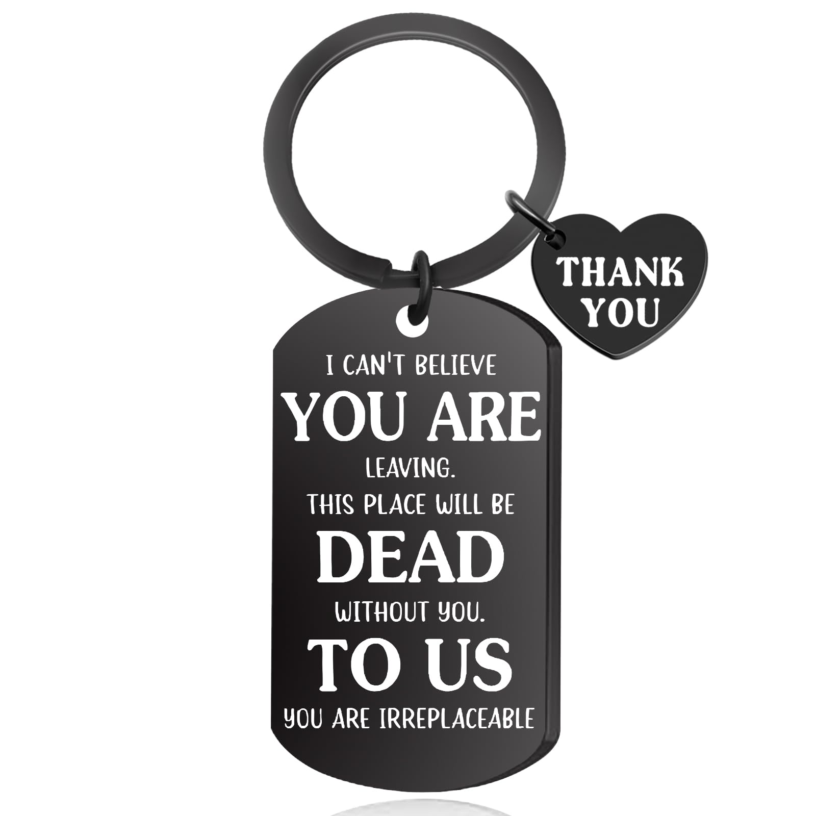 ICHRATI Funny Coworker Leaving Gifts for Women Boss Lady Farewell Goodbye Gifts for Men Co-workers Colleague Going Away Gift for New Job Employee Keychain White Elephant Gifts for Adults