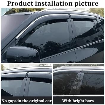 4pcs Wind Deflectors for Suzuki SX4 S-Cross MK3 2021 2022 2023 2024, Sun Rain Guard Window Wind Deflector Visor, Car Accessories