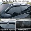 Car Wind Deflectors for Suzuki Swift MK2-MSF 2010-2014 2015 2016, Sun Visors Windproof Rain Car Wind Deflectors Auto Accessories