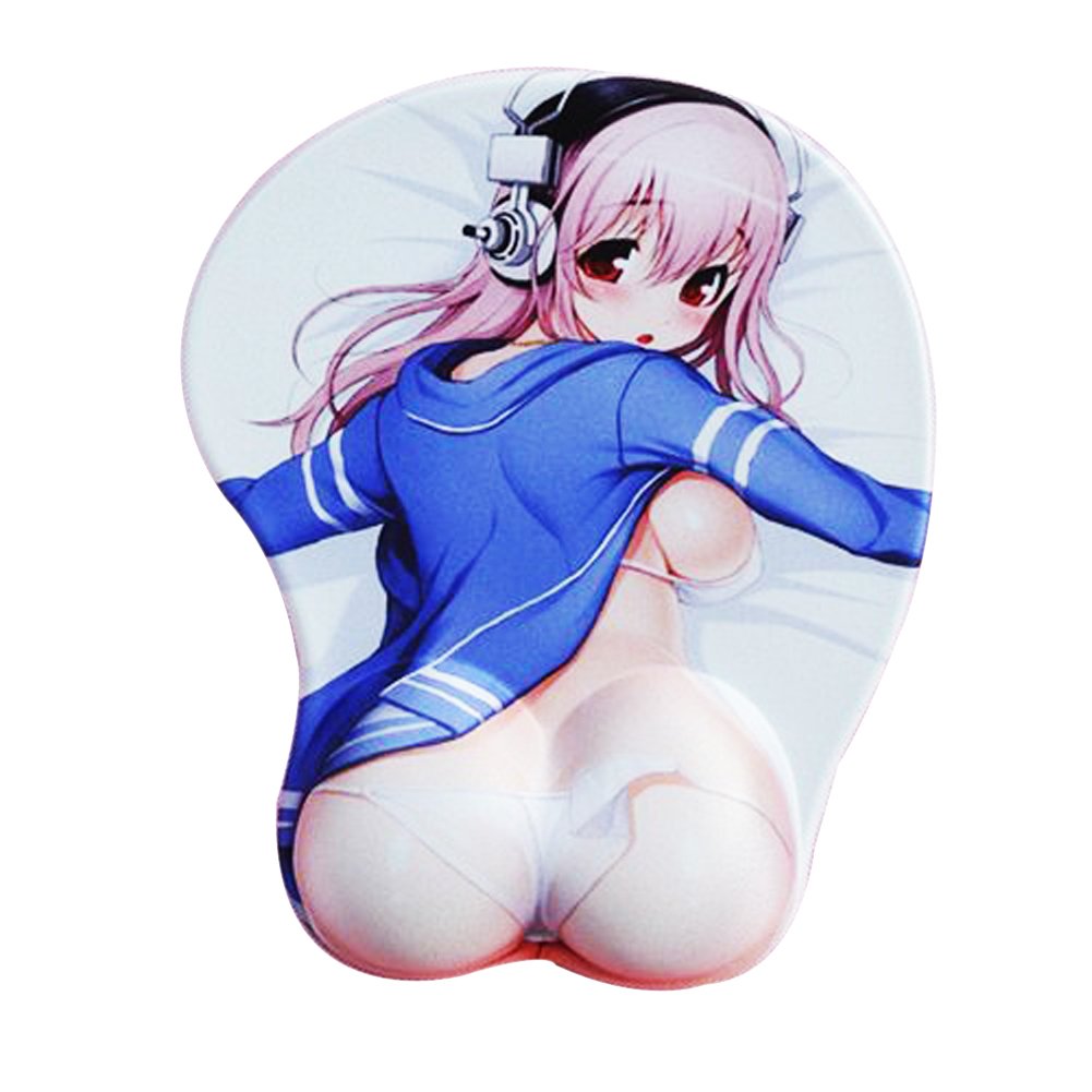 Brightdeal 3D Anime Mouse Pad Creative Computing Wrist Rests - Super Sonico Transparent Briefs