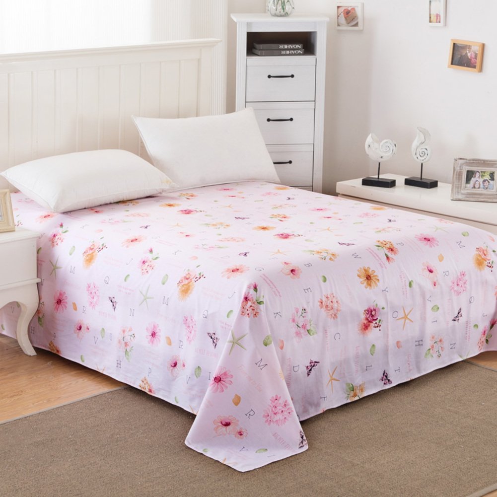 Draps en coton frais et léger 200x230cm parure lit été