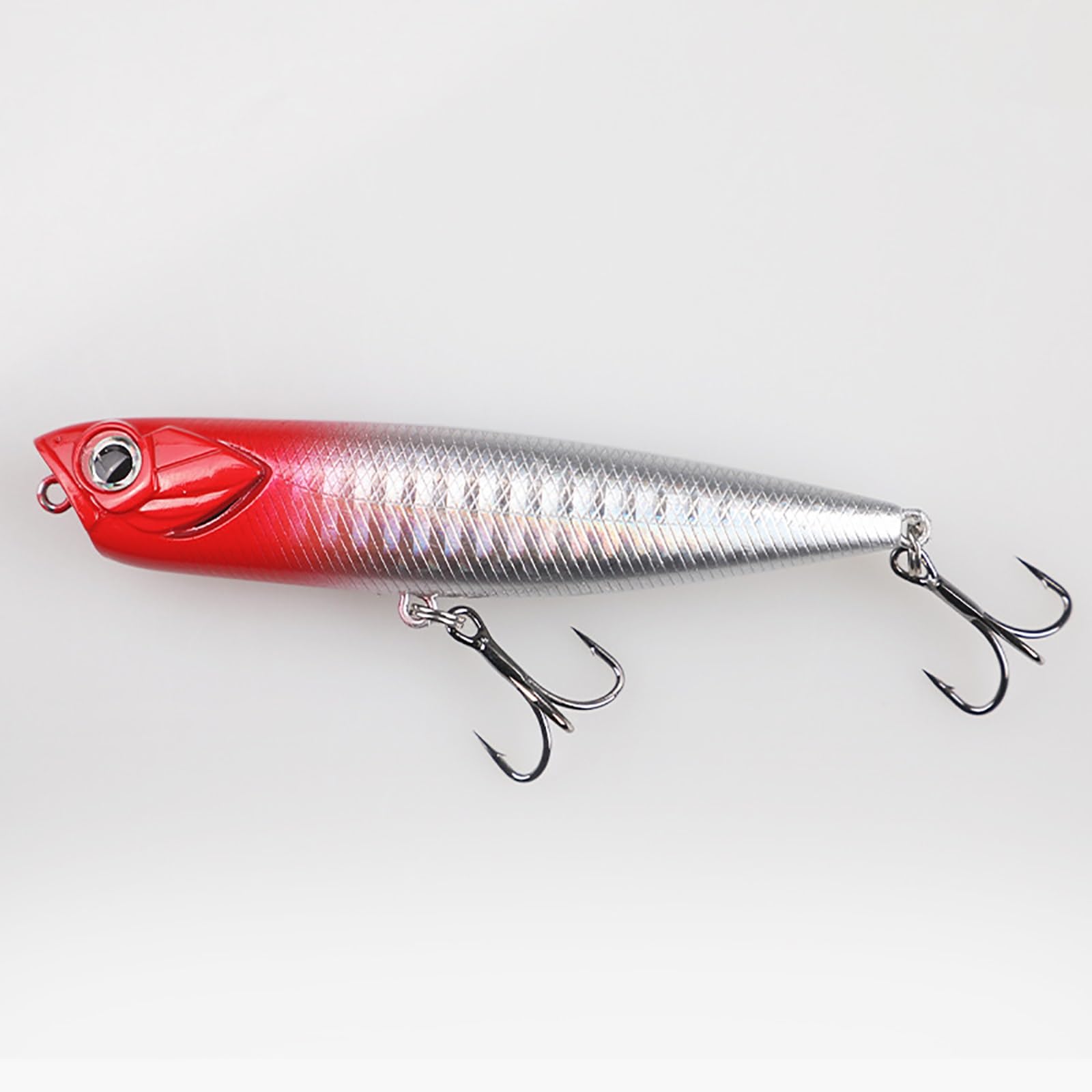 Esche Artificiali, Esche da Pesca, Stile di Nuoto A Zigzag, Occhio di Pesce Simulato in 3D, Lunga Distanza di Lancio, Adatto A Tutti I Tipi di Acque(Red,20pcs)