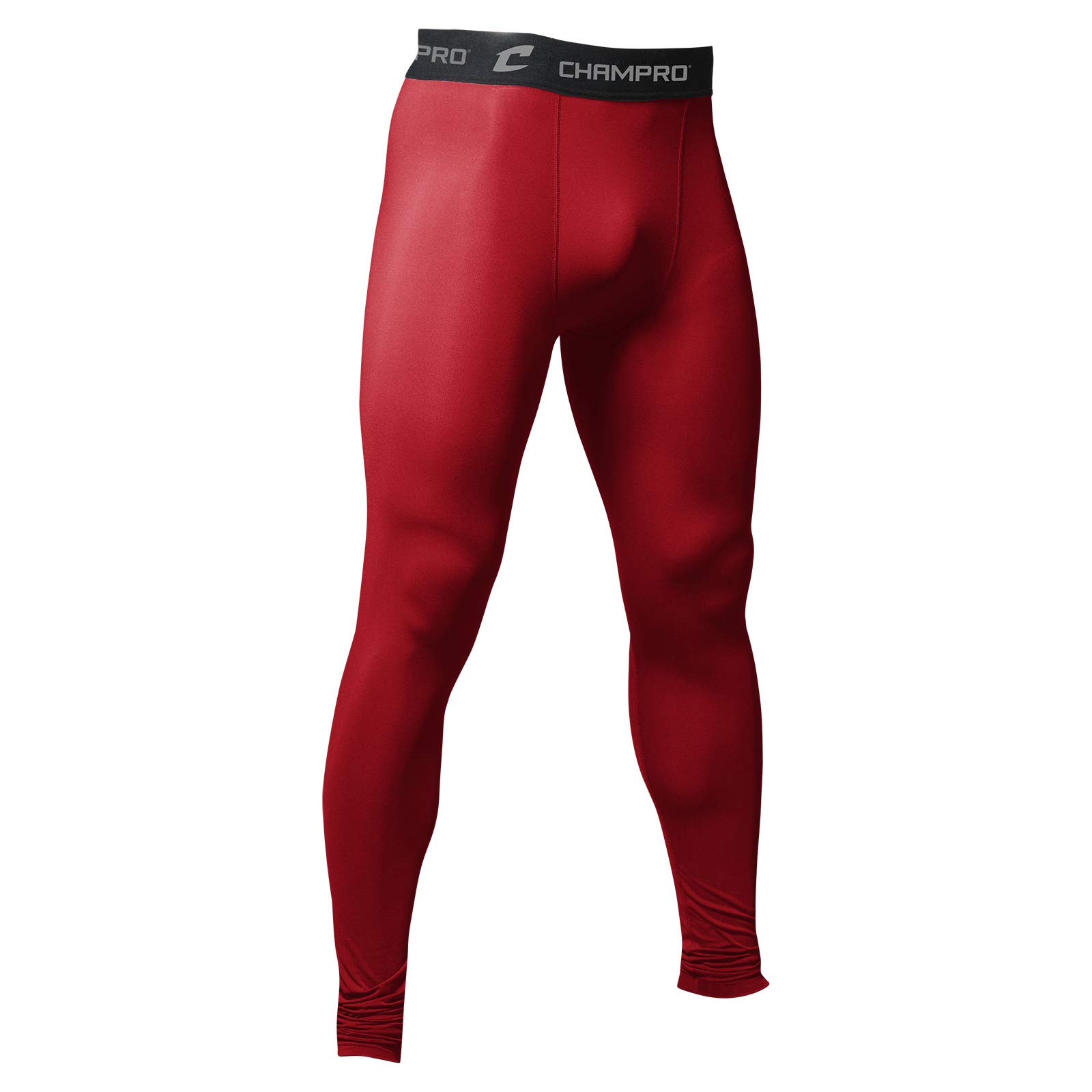 Champro Polyester/Spandex Compression Tights, Adult Scarlet