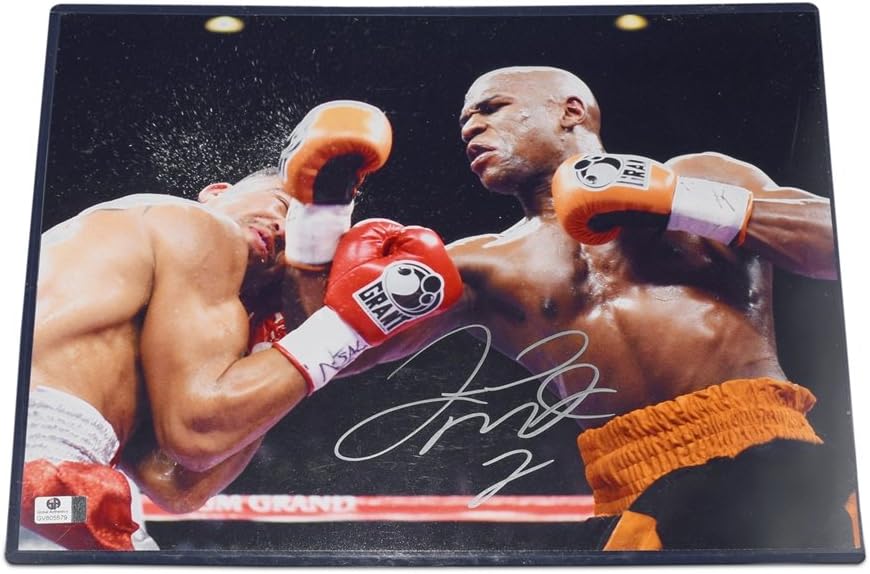 AUTOGRAPHED Floyd Mayweather Jr. MGM GRAND BOXING MATCH (Knockout Blow) Signed Collectible Picture 11X14 Inch Glossy Photo with COA