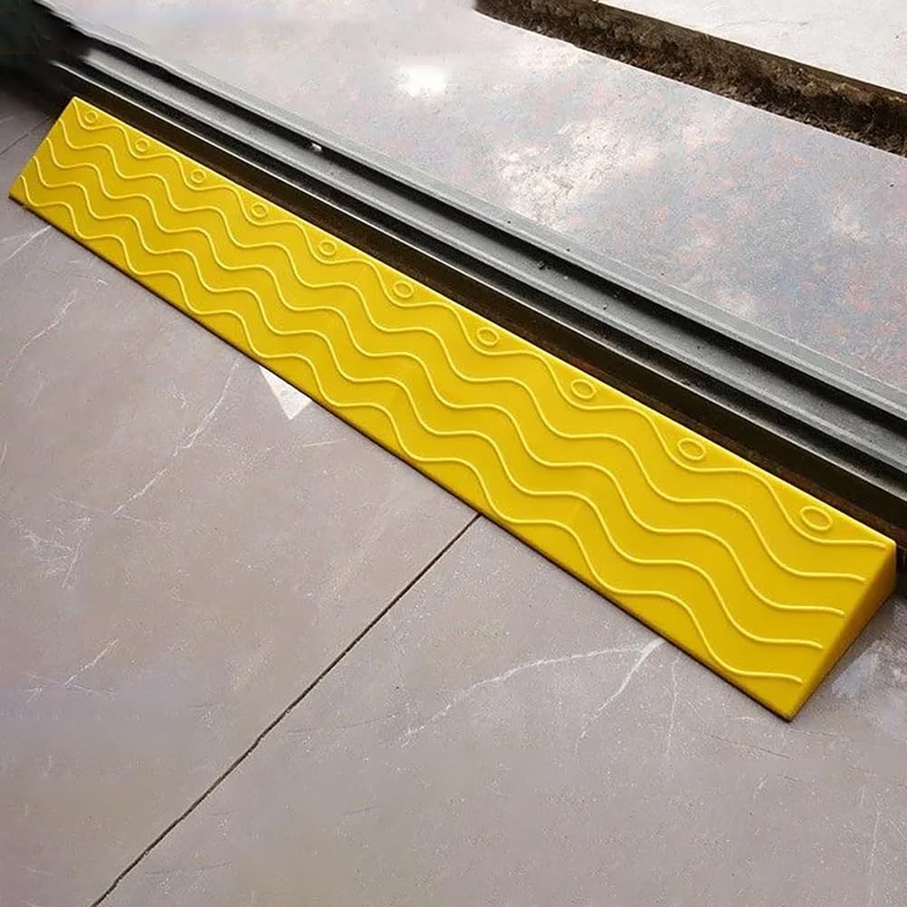 B,6cm,Rampe di Soglia per Porte, Rampe per Sedie A Rotelle Antiscivolo, Rampe per Marciapiedi Portatili, Tappetini per Gradini, Rampe per Porte Resistenti per Robot Spazzatrici
